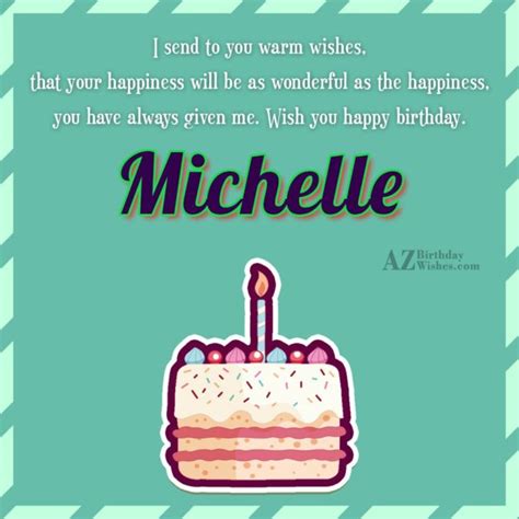 Happy Birthday Michelle