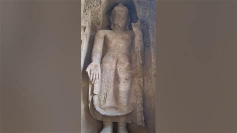 Kanheri Caves Buddhist sculptures and relief carvings, paintings - YouTube