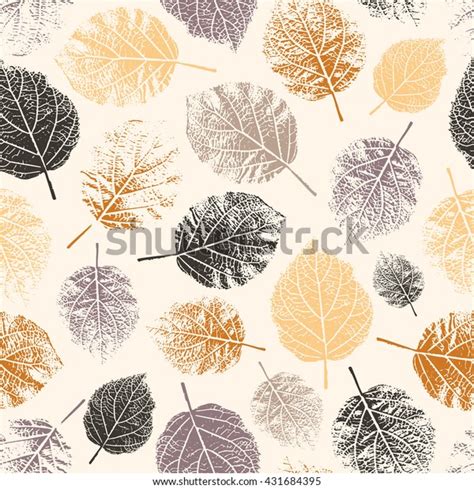 Seamless Pattern Forest Leafs Stock Vector (Royalty Free) 431684395 | Shutterstock