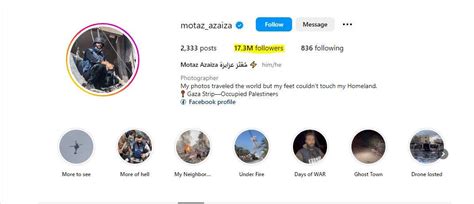 Motaz Azaiza has more Instagram followers than Joe Biden | Al Bawaba