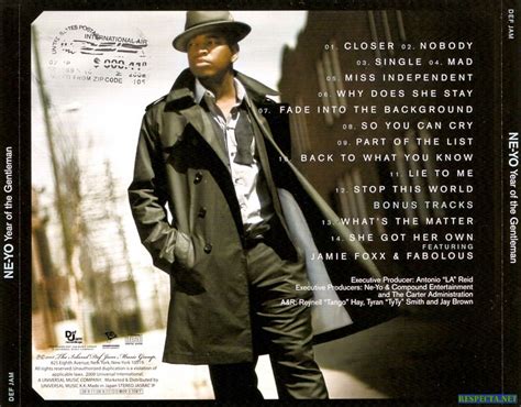 jduffystannes: Neyo - Year of the Gentleman. CD cover analysis