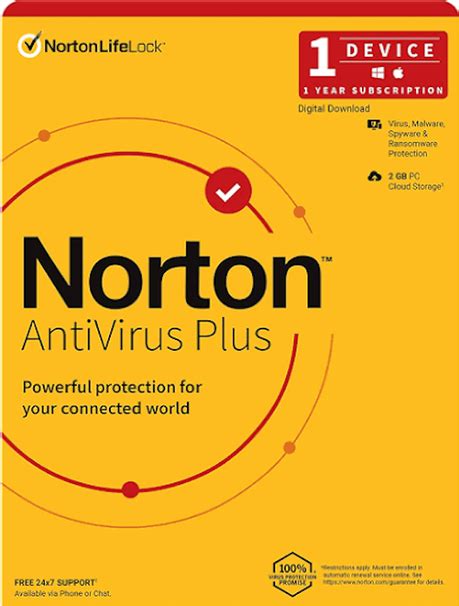 Norton AntiVirus Plus Physical Package Antivirus Protection | Shop ...