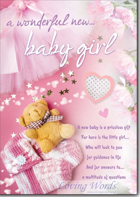 Baby Girl Birth | Greeting Cards by Loving Words