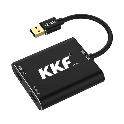 Buy KKF HDMI Video Capture Card, 4K 60hz USB 3.0, Capture Card for Live Streaming and , 1080P ...