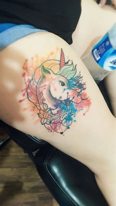 Watercolour unicorn I had done in Bali | Tattoos, I tattoo, Make your mark