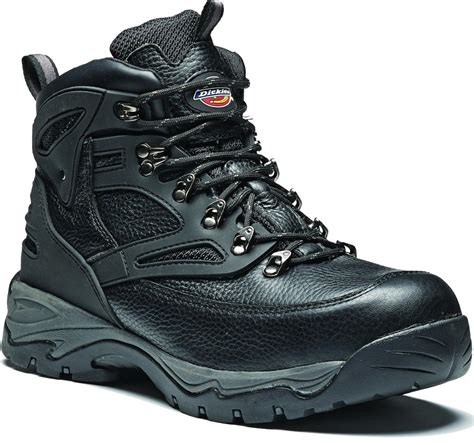 Dickies Preston Safety Dealer Boot Leather Steel Toe Work Workwear ...