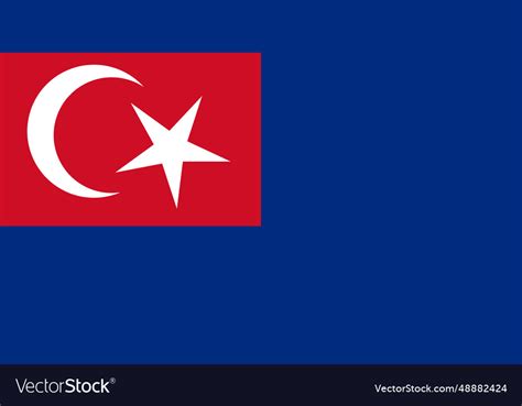 Flag of johor Royalty Free Vector Image - VectorStock