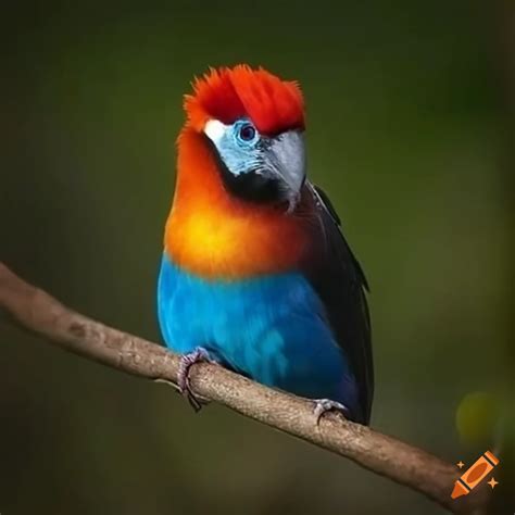 Digital artwork of an exotic bird species on Craiyon