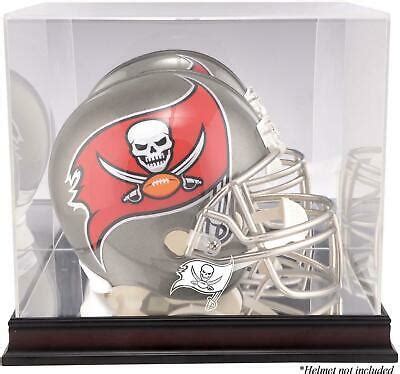 Buccaneers Mahogany Helmet Logo Display Case & Mirror Back - Fanatics | #3771332168