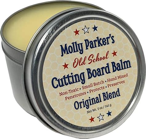 Amazon.com: Molly Parker's Old School Cutting Board Balm - Wood Finish - Cutting Board Sealer ...