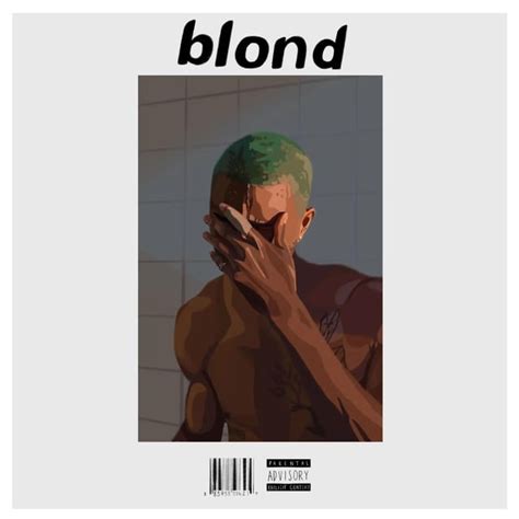 A drawing I did of the blonde album cover : r/FrankOcean