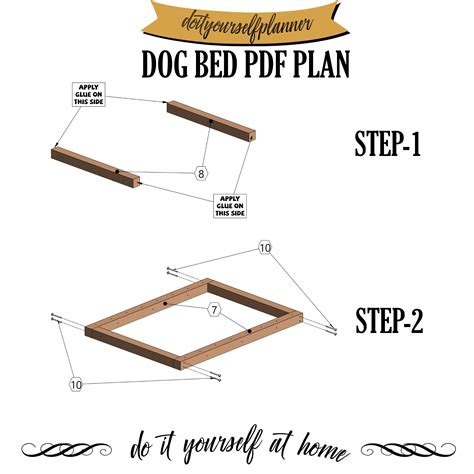 Wooden Dog Bed Plan Modern Medium Dog Bed Dog Furniture | Etsy