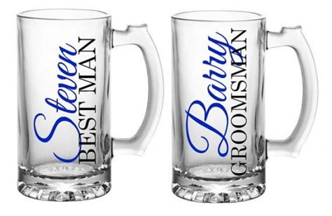 Personalized Groomsmen Mugs, Groomsmen Beer Mugs, Grooms Mug, Groomsmen ...