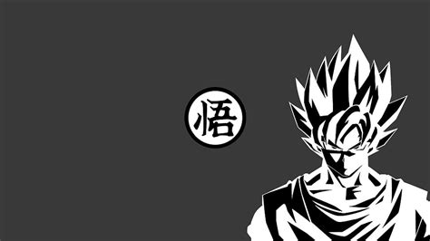 Black and white illustration of man, Son Goku, Dragon Ball HD wallpaper | Wallpaper Flare