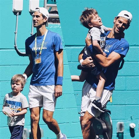 Novak Djokovic and his son stefan in Miami open 2019 | Best tennis rackets, Novak djokovic ...