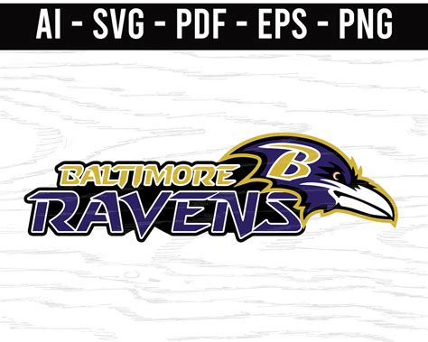 Baltimore Ravens lettering SVG png ai eps pdf NFL sports Logo | Etsy