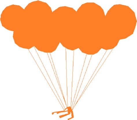 Balloons Clip Art - Parachuting - Png Download - Full Size Clipart (#3225048) - PinClipart