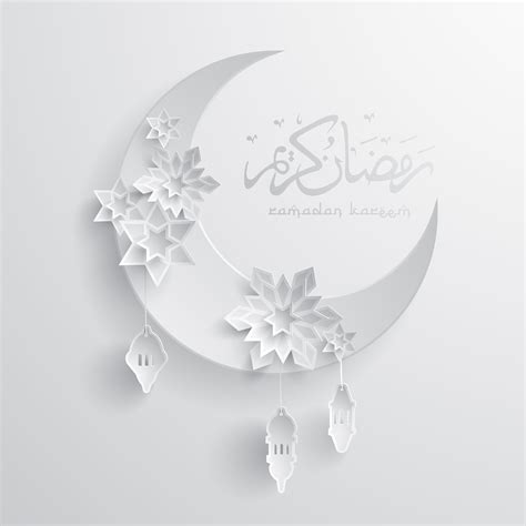 Paper graphic of islamic crescent moon 527977 Vector Art at Vecteezy