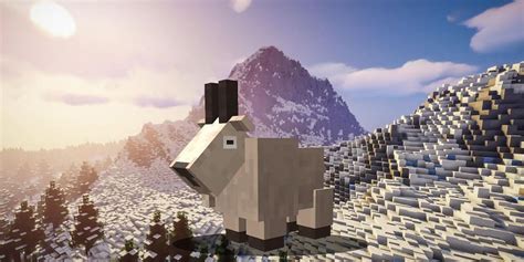 What do mountain goats eat in Minecraft?