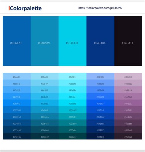 20 Turquoise Color Palettes | Curated collection of Color Palettes