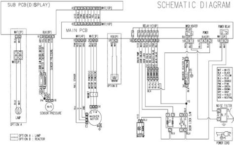 Samsung Washer - SUB PCB Board Schematic