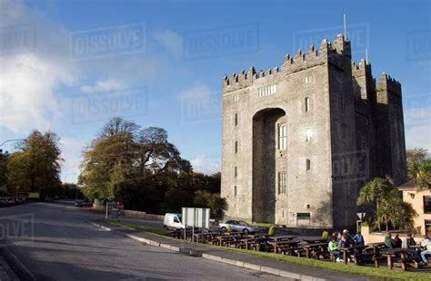 Bunratty Castle, Co Clare, Ireland; 15Th Century Castle - Stock Photo ...