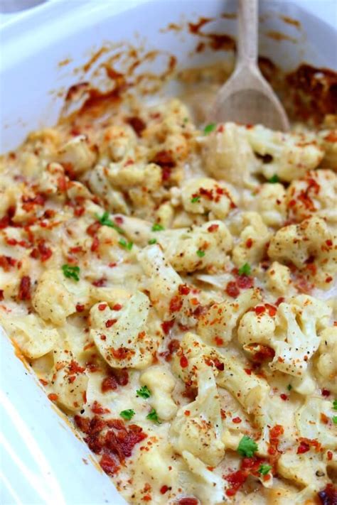 cheese bacon cauliflower casserole