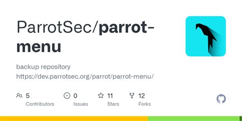 GitHub - ParrotSec/parrot-menu: backup repository https://dev.parrotsec ...