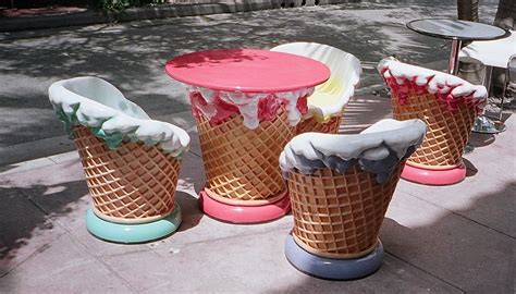 Plastic Ice Cream Cone Table And Chairs | This is a first fo… | Flickr