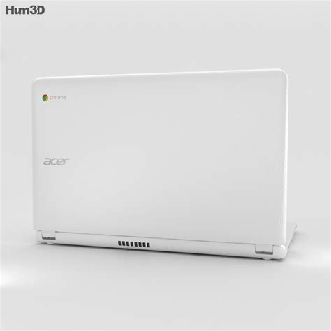 Acer Chromebook 15 White 3D model - Download Laptop on 3DModels.org