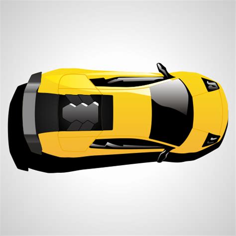 Lamborghini Car Top View