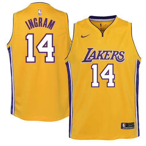 Nike Brandon Ingram Los Angeles Lakers Youth Yellow Swingman Jersey - Icon Edition