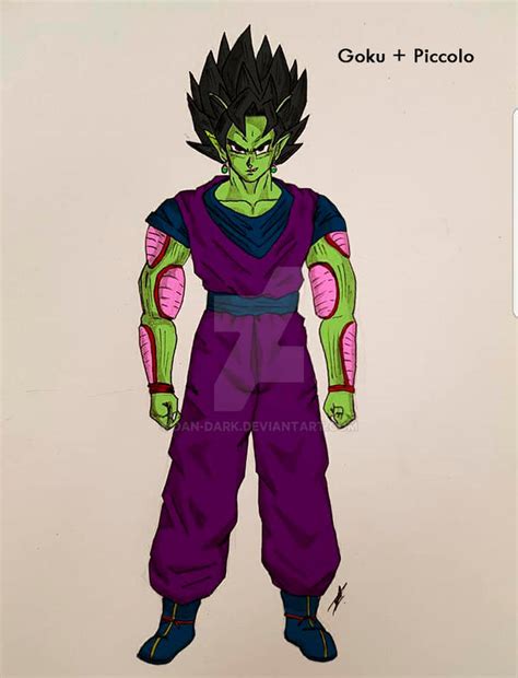 Goku Piccolo fusion by dan-dark on DeviantArt