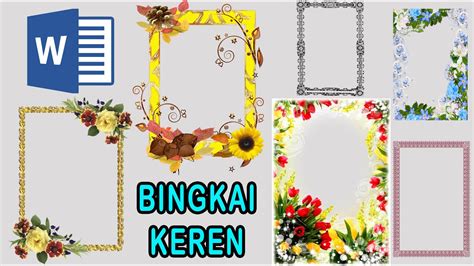 Bingkai Border Cantik Untuk Word Cara Membuat Bingkai Halaman Pada | Images and Photos finder