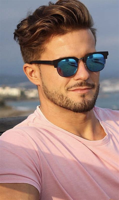 Blue sunglasses | Beard styles for men, Blue sunglasses, Mens hairstyles with beard