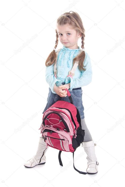 Attractive girl with backpack — Stock Photo © kidalvs #4974426