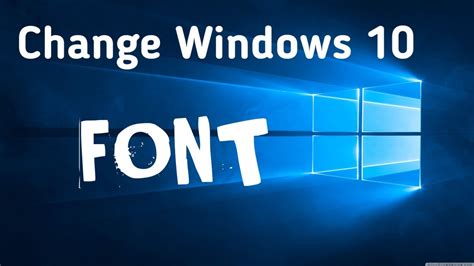 How to change windows 10 system font completely - YouTube