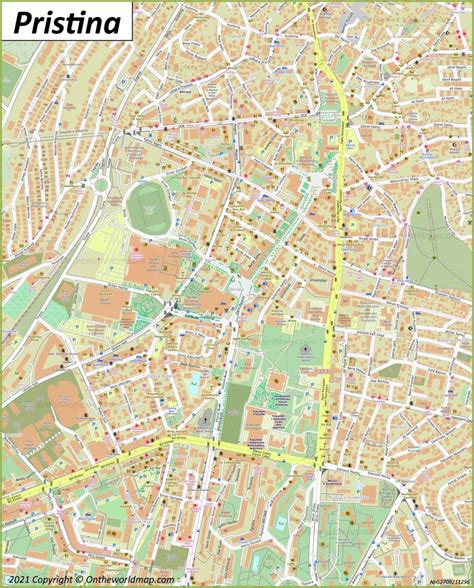 Pristina Map | Kosovo | Discover Pristina with Detailed Maps