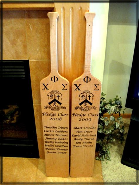 Fraternity Pledge Paddles | Hornshaw Wood Works, LLC