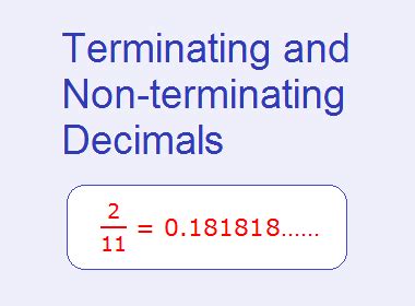 10 Math Problems: Terminating and Non-terminating Decimals