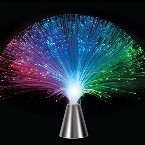 Beautiful Romantic MultiColor Changing LED Fiber Optic Nightlight Lamp for Holiday Party Home ...