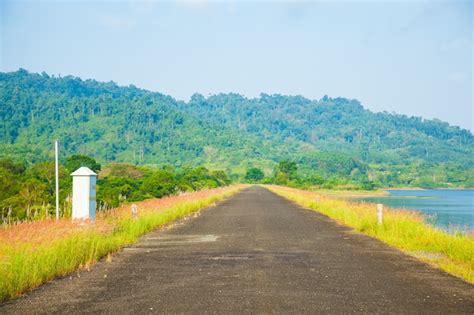 Camino de la orilla del lago. | Foto Premium