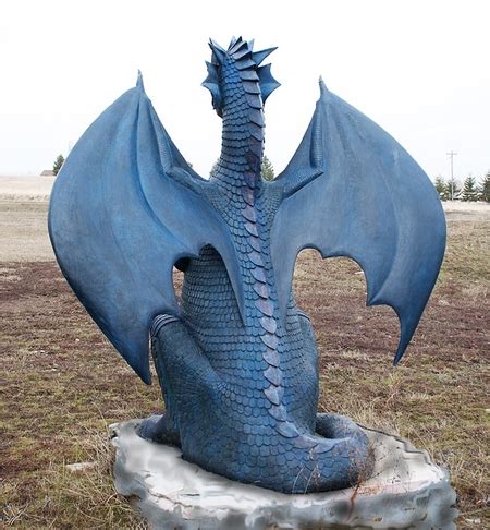 GFRC Concrete Sculpted Dragon | Concrete Decor