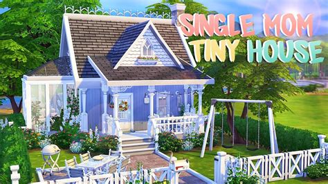 TINY SINGLE MOM HOUSE 💕 | The Sims 4 | Speed Build - YouTube