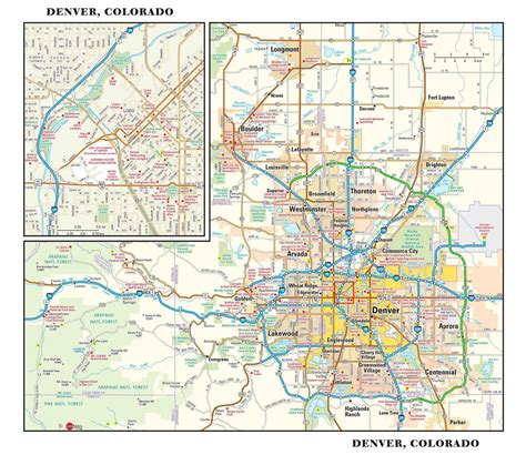 Denver Metro Wall Map | Maps.com.com