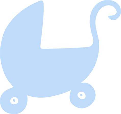 Blue Pram Clip Art at Clker.com - vector clip art online, royalty free & public domain