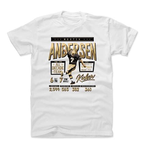 Morten Andersen Stats KVintage T- Shirt, Game Day, Gift for fan - Walmart.com