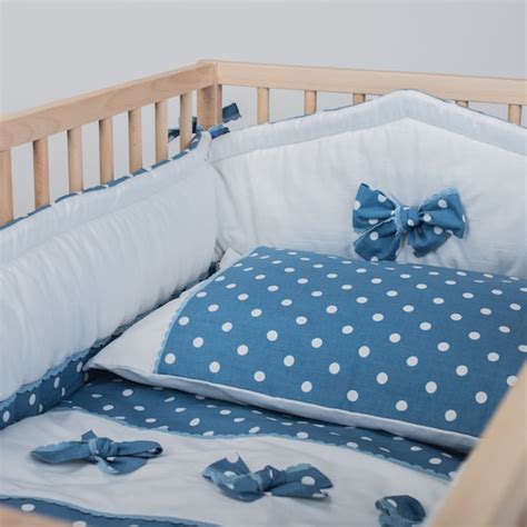 Crib bedding boy Baby bedding sets Blue Mist by CotandCot on Etsy