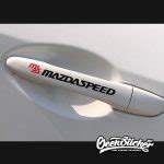 1Pair MAZDASPEED Rain Wiper Decal Stickers Waterproof Reflective Car Styling For Mazda 3 Mazda 6 ...