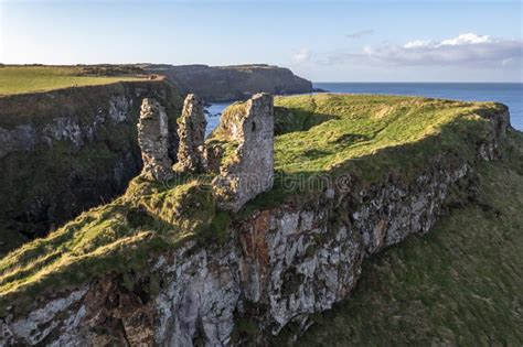 Dunseverick Castle is Located West of the Village of Dunseverick, in County Antrim, in Northern ...